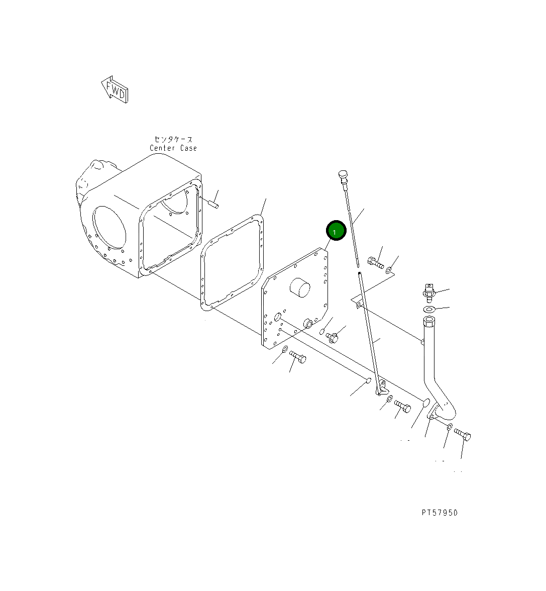 Крышка 23D-22-31170 Komatsu
