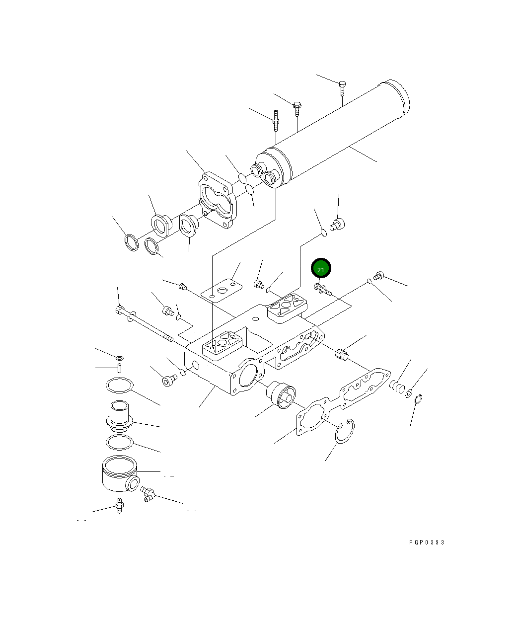 Болт CU3819448 Komatsu