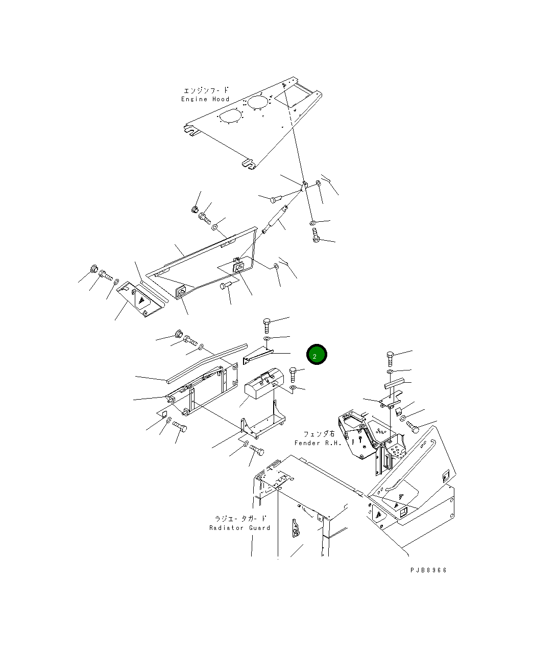 Крышка 17A-54-21170  Komatsu