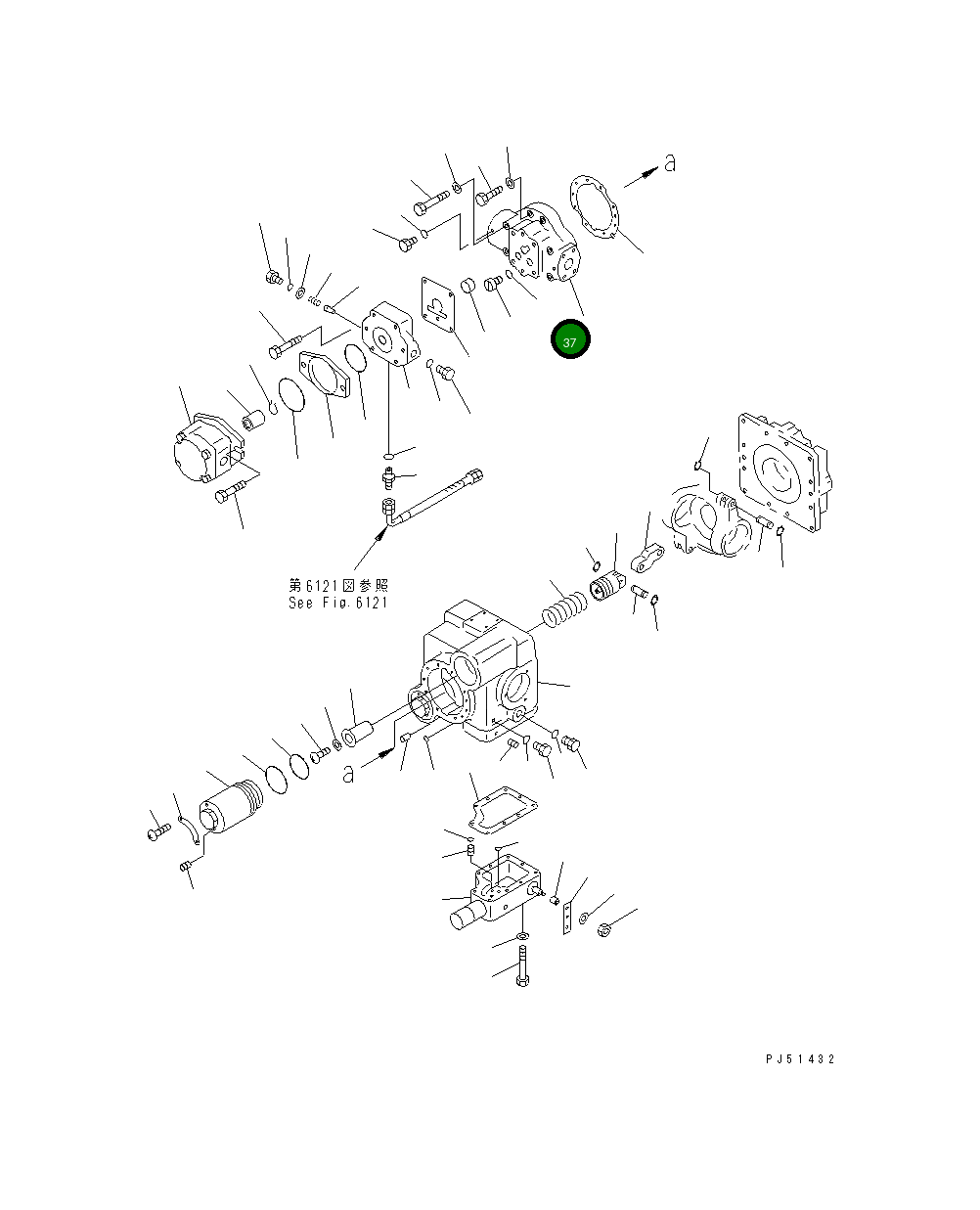 Кольцо уплотнительное (O-Ring) 262-61-11350  Komatsu