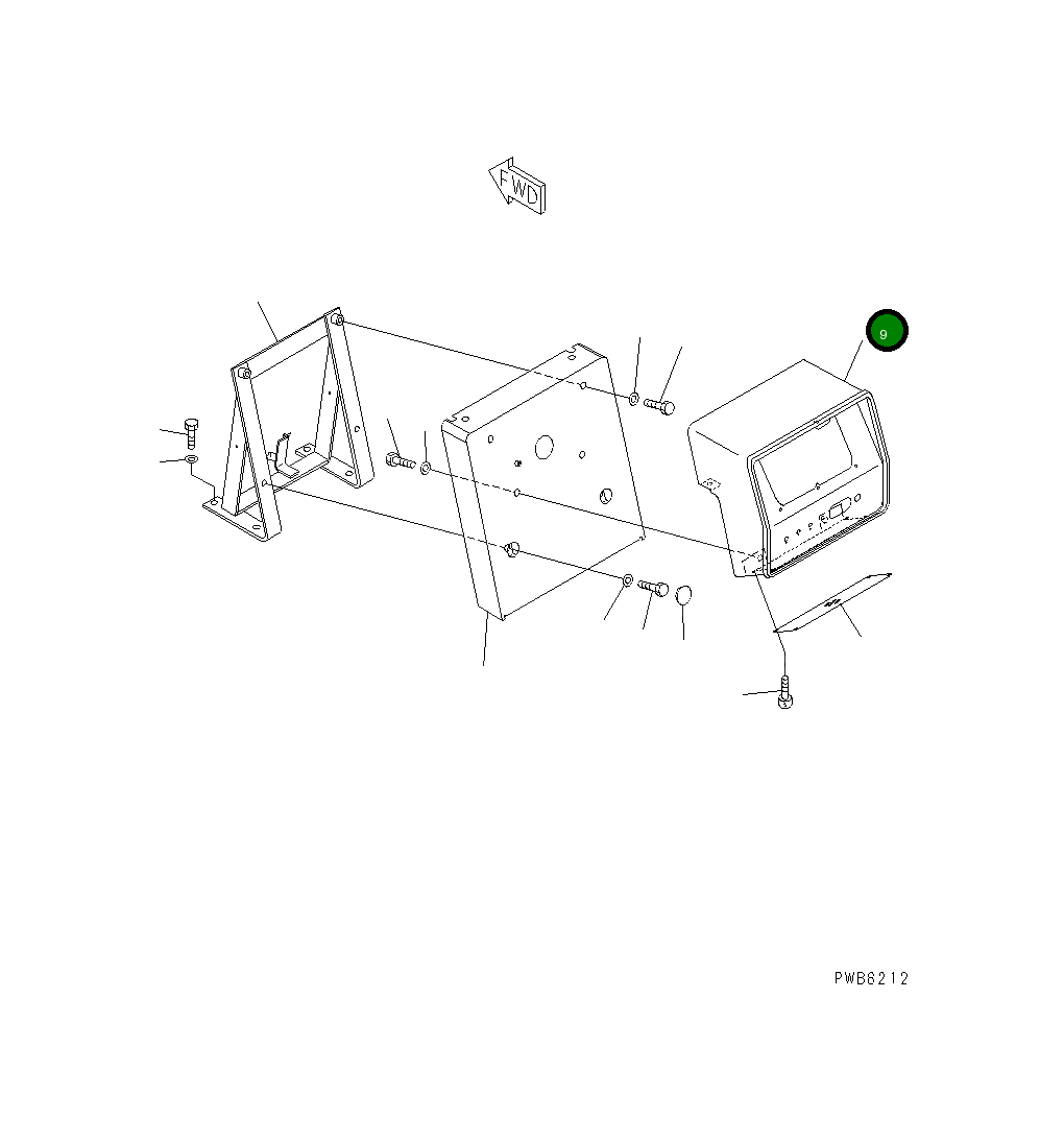 Крышка 195-54-69750  Komatsu