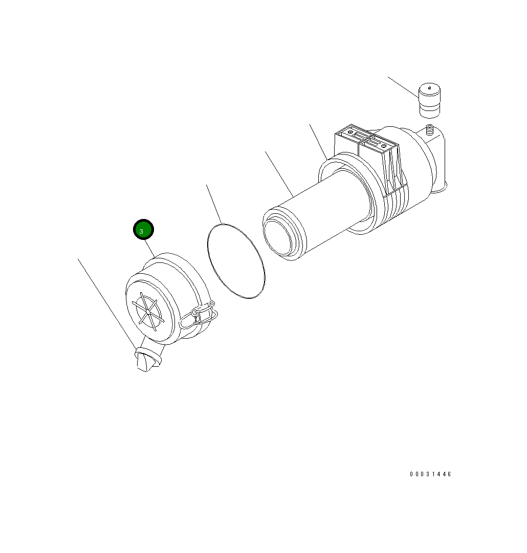 Крышка 460-286 Komatsu