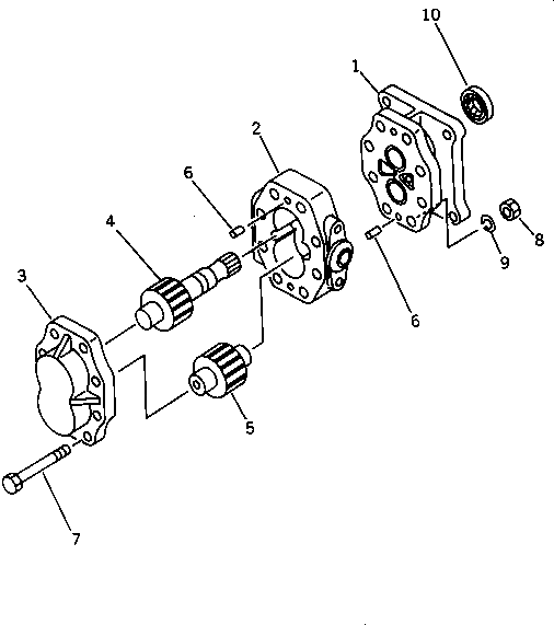 Болт 07432-11080  Komatsu
