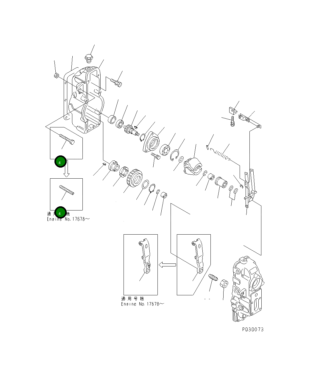 Болт DK154013-7300 Komatsu