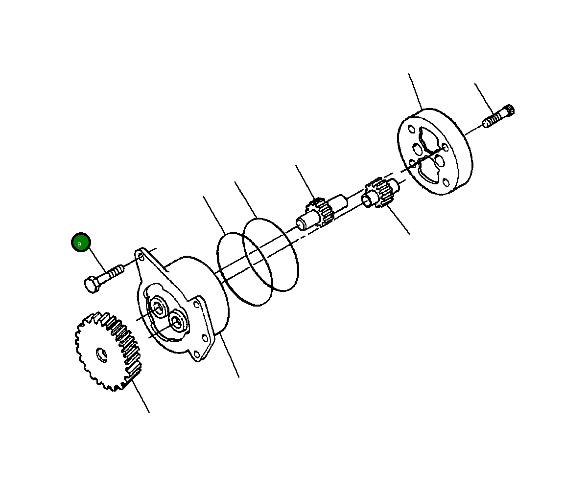 Болт 1294 156 H1 Komatsu