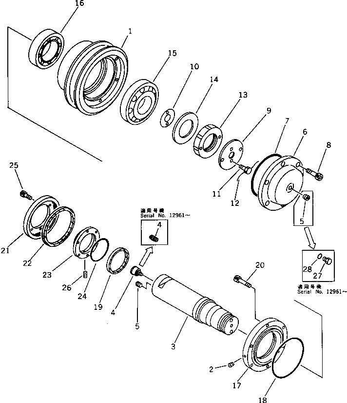 Болт MRK1252-30612 Komatsu