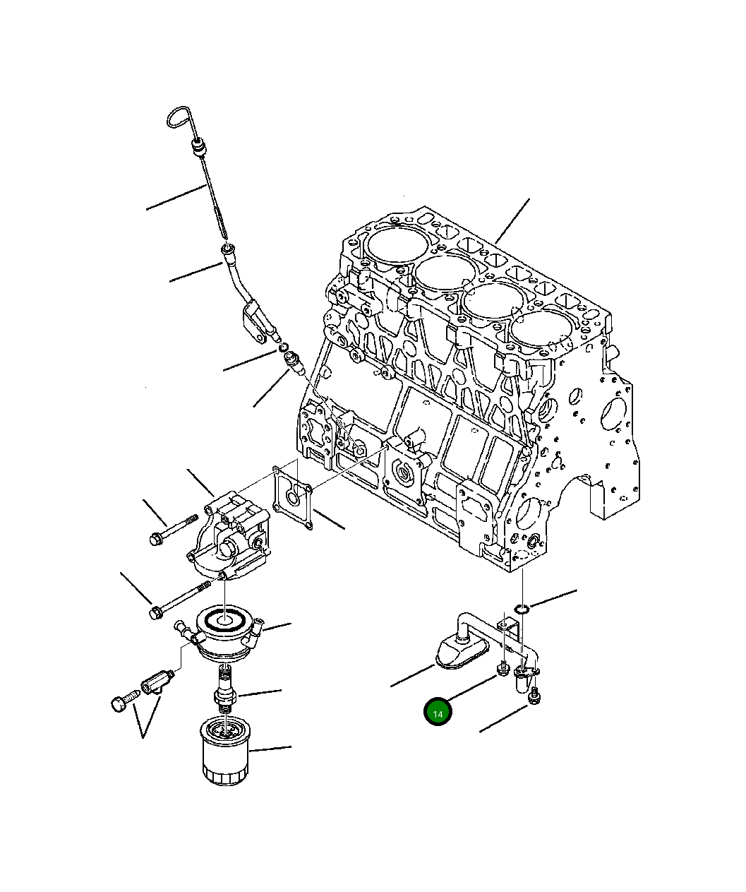 Болт YM261060-80122 Komatsu