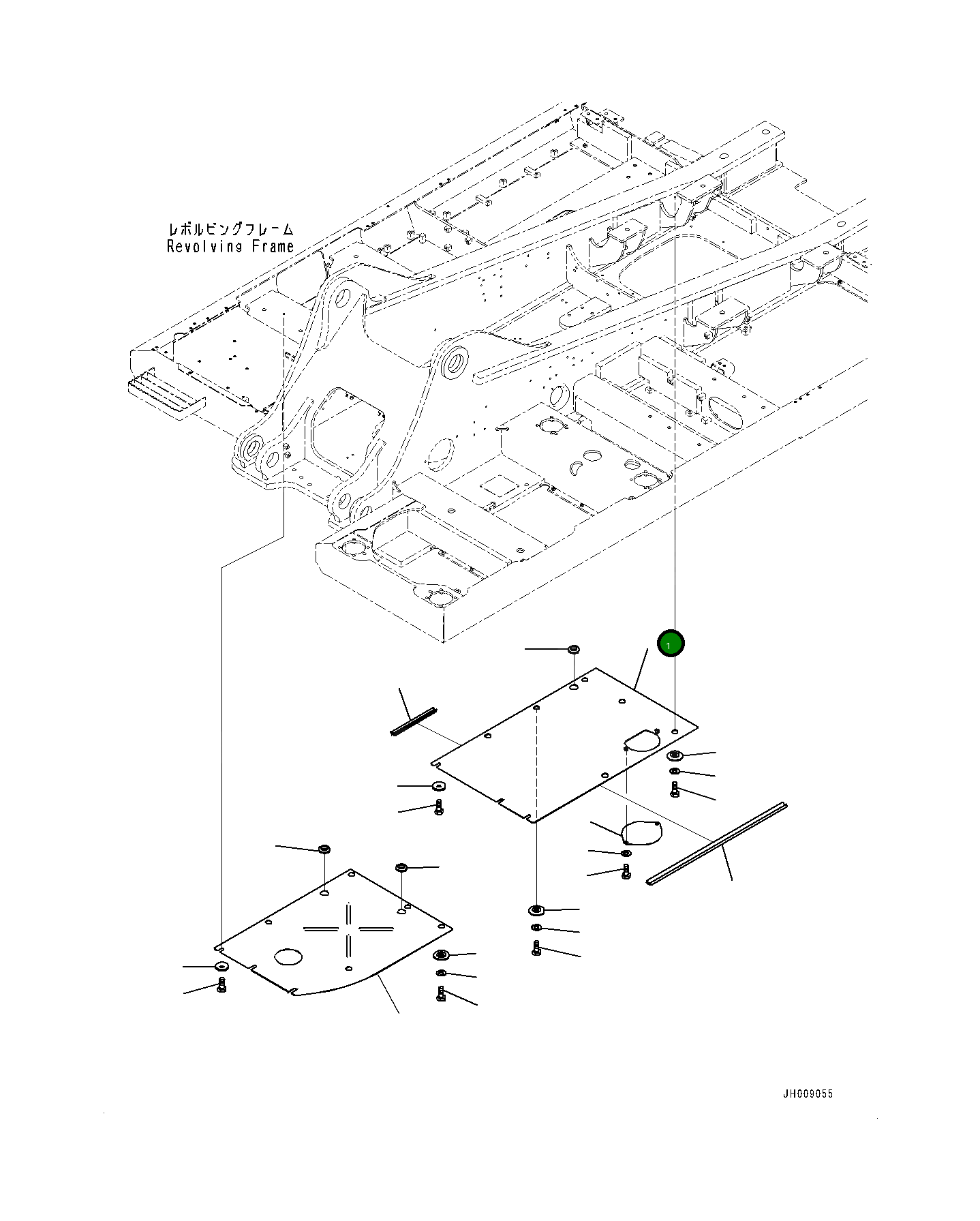 Крышка 207-54-73980  Komatsu