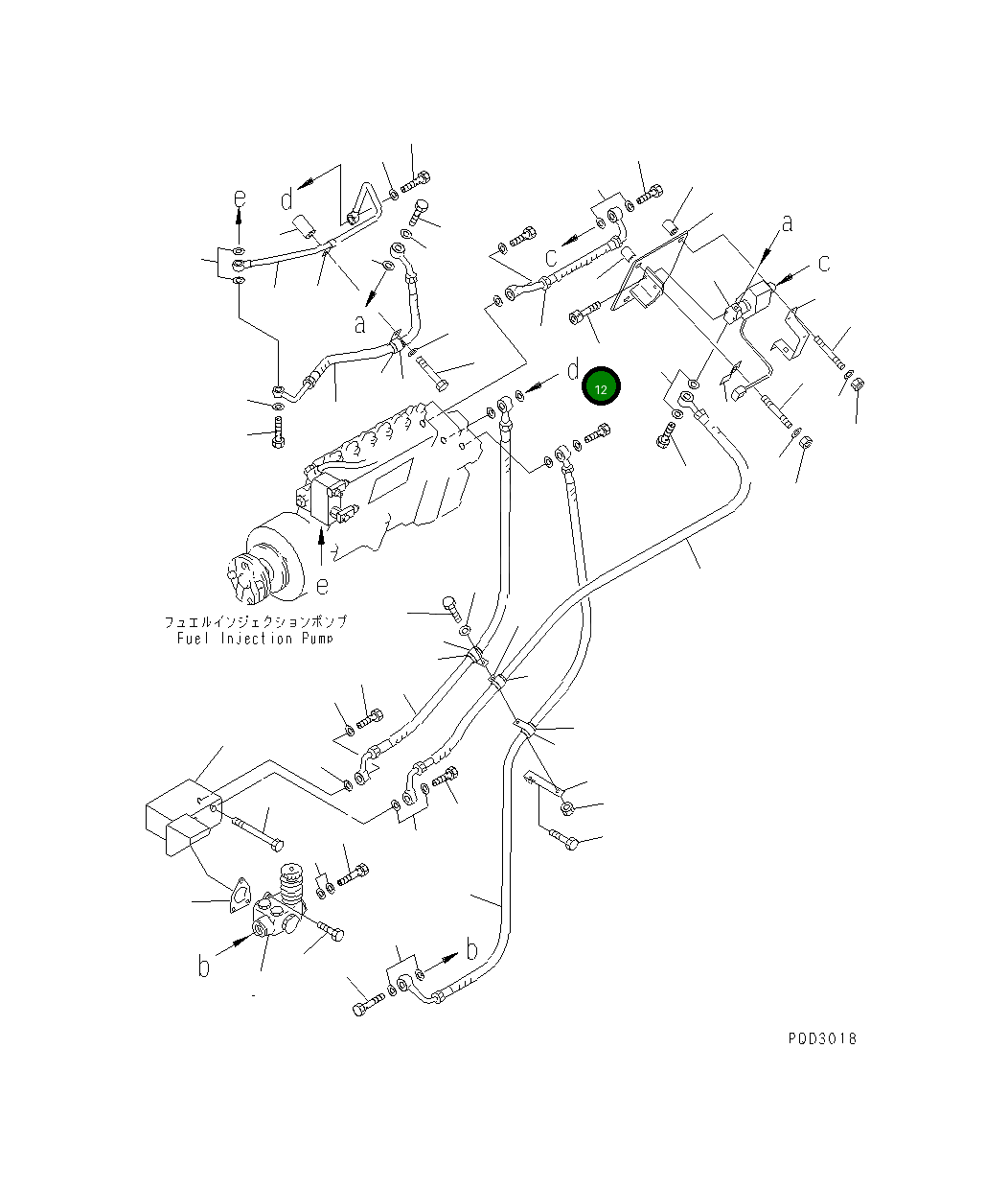 Болт 01252-30512 Komatsu