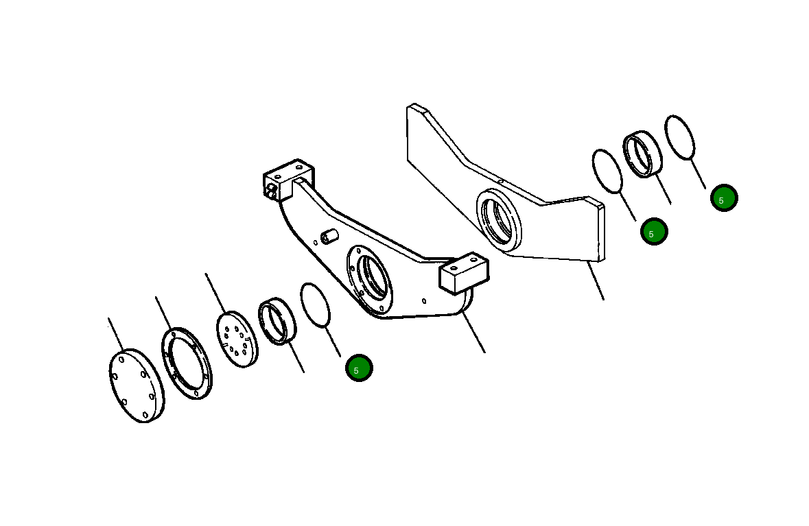 Кольцо уплотнительное (O-Ring) 22 294 R1 Komatsu