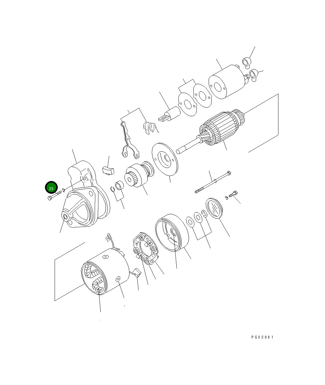 Болт YM26116-060322 Komatsu