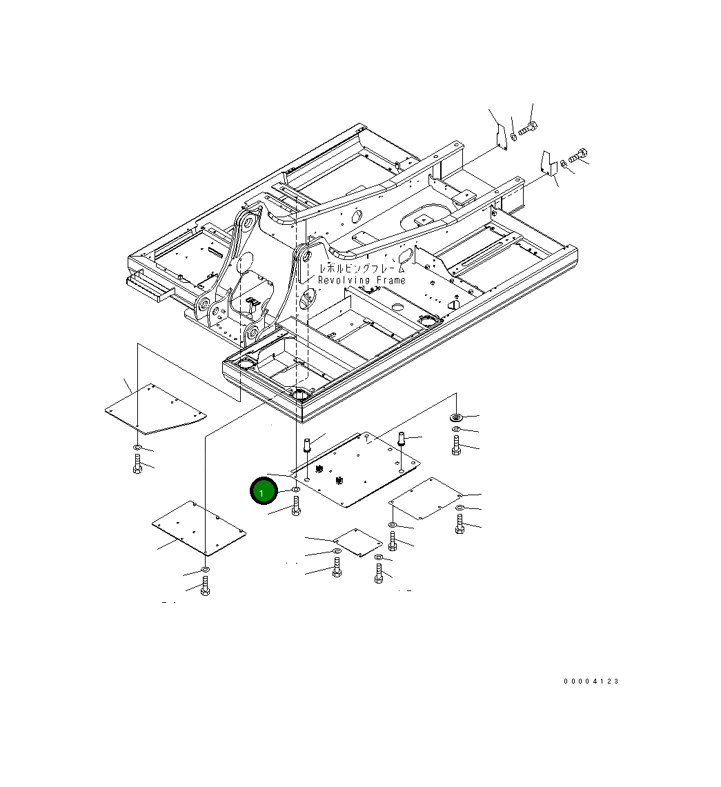 Крышка 206-54-72180 Komatsu