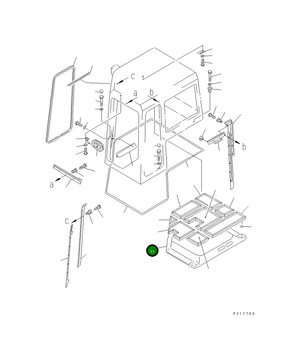 Крышка 19M-979-3490 Komatsu