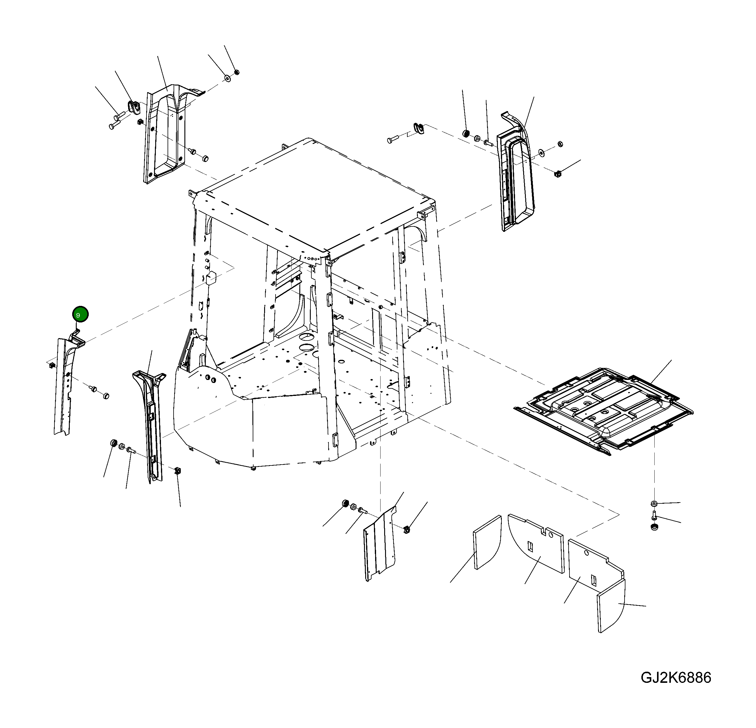 Крышка 423-56-H1M21  Komatsu