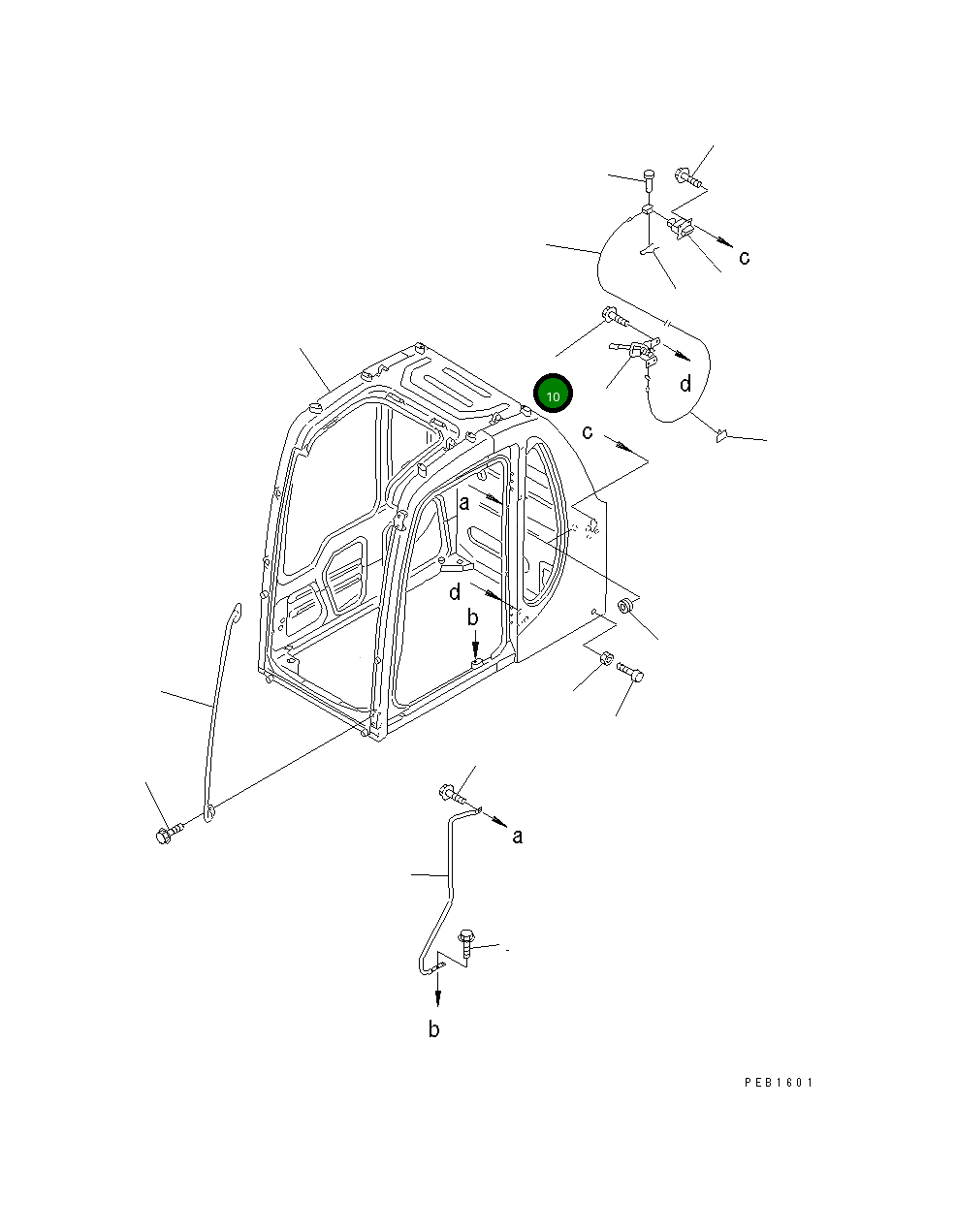 Болт 01435-30616 Komatsu