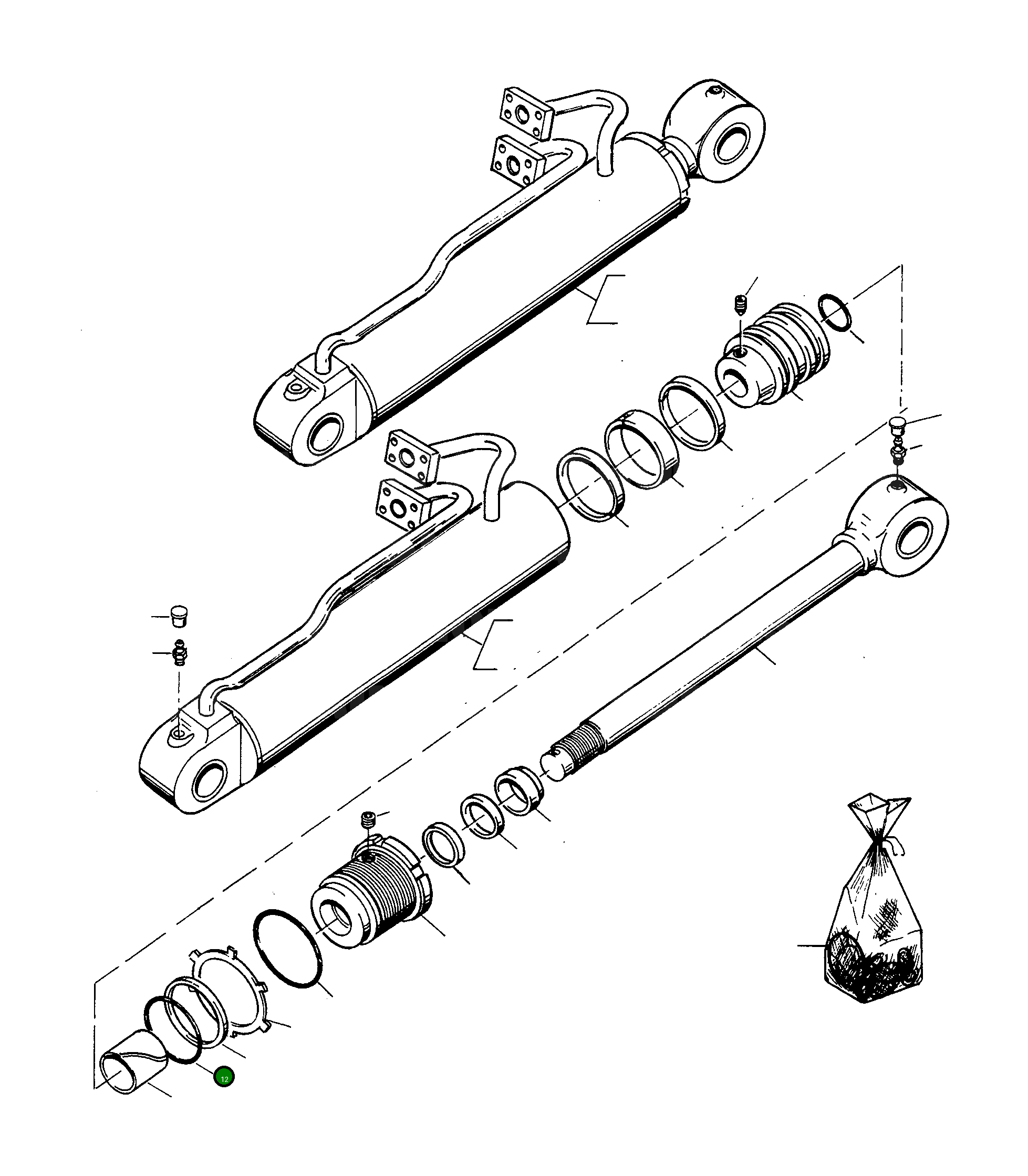 Кольцо уплотнительное (O-Ring) 3235597M1 Komatsu
