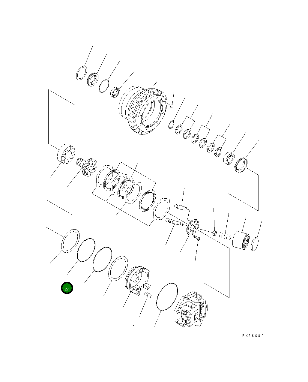 Кольцо уплотнительное (O-Ring) 07000-15240 Komatsu