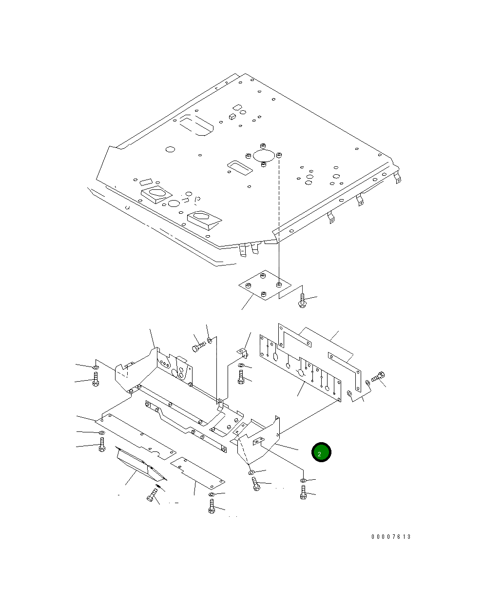 Крышка 41E-W93-2171  Komatsu