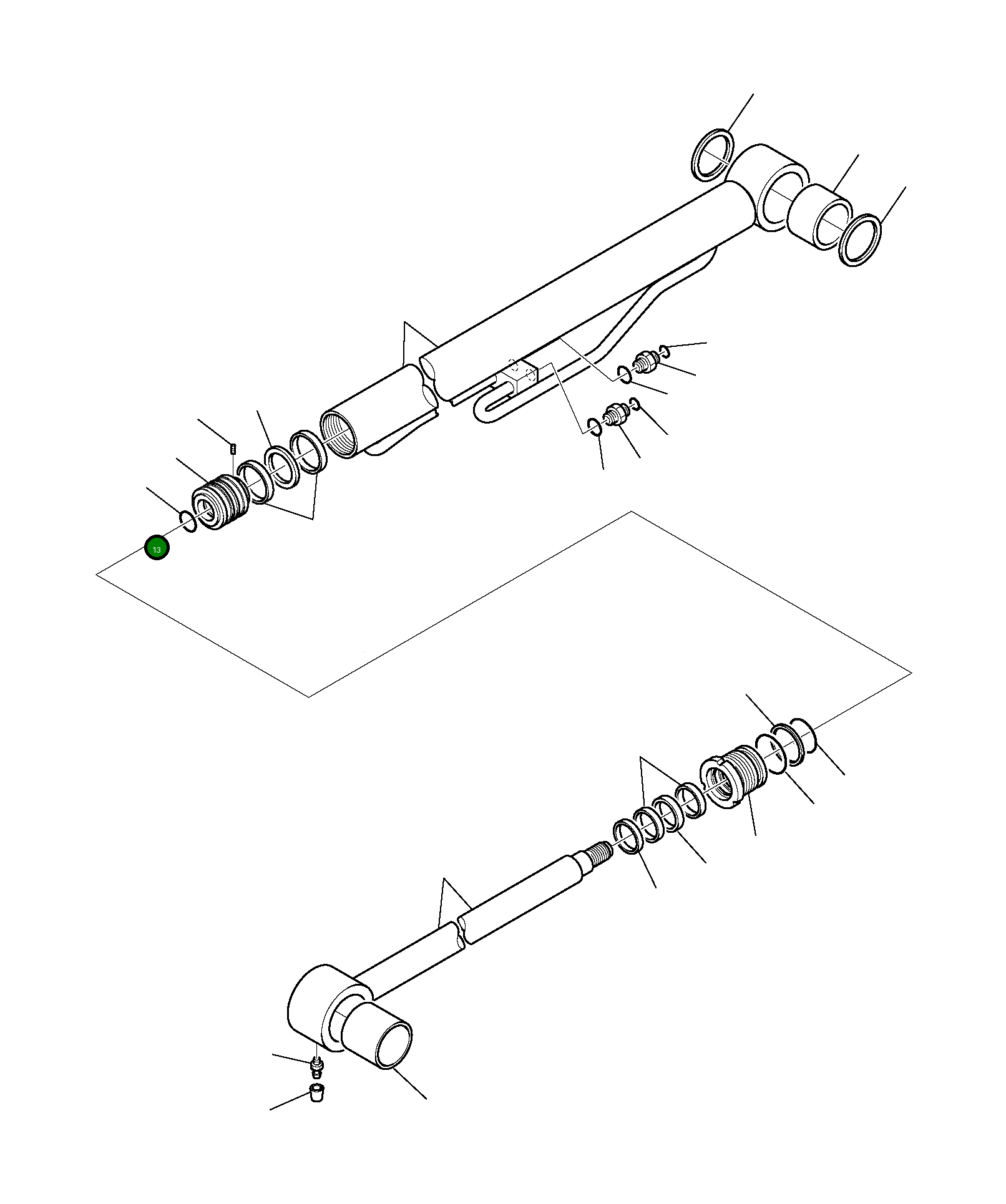 Кольцо уплотнительное (O-Ring) FDT1400022  Komatsu