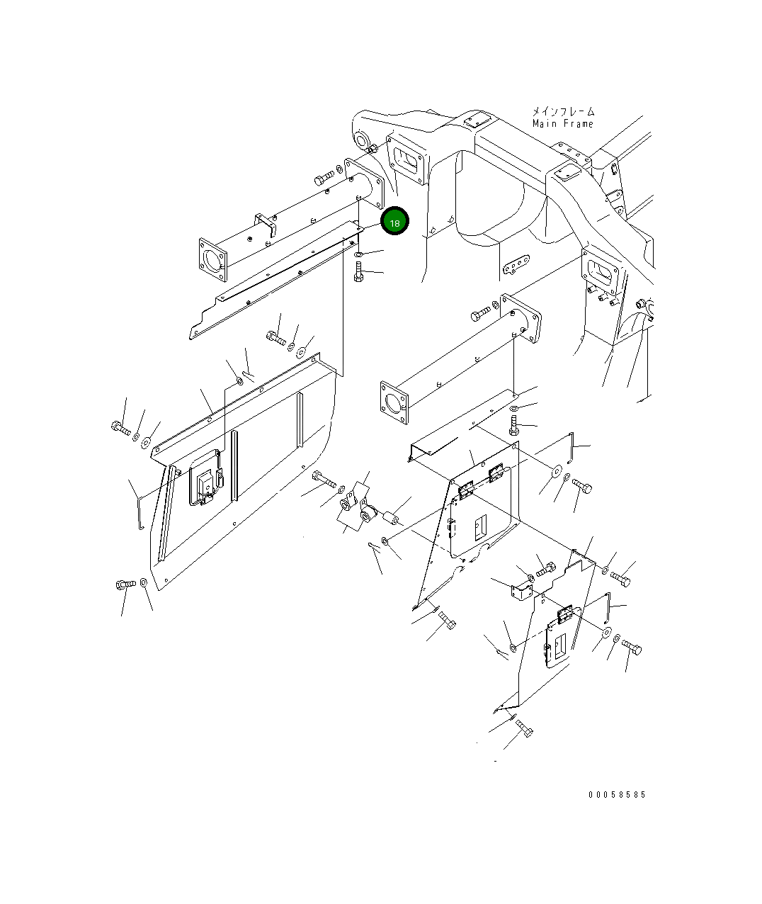 Крышка 569-89-88420 Komatsu