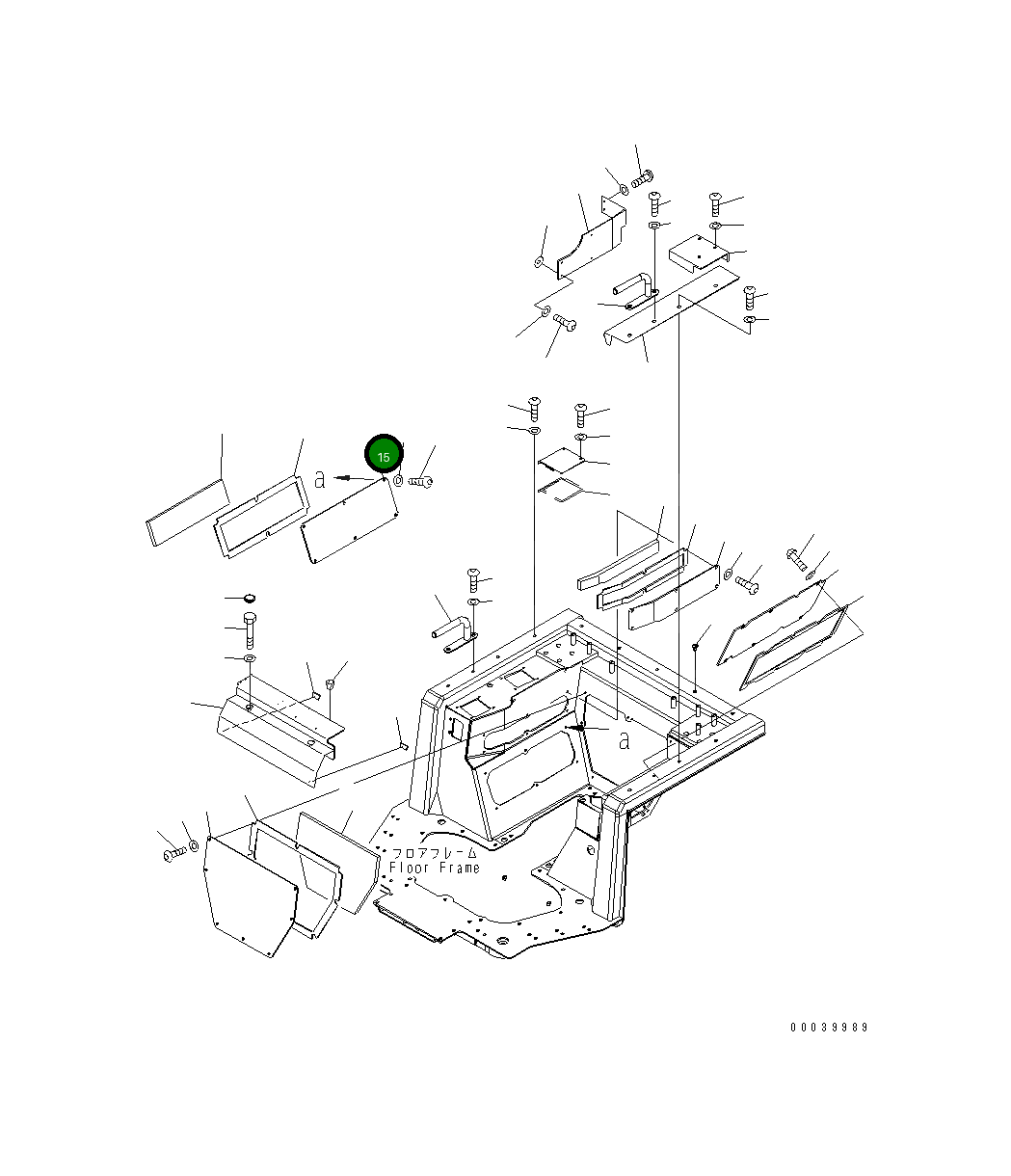 Крышка 17A-54-16151 Komatsu