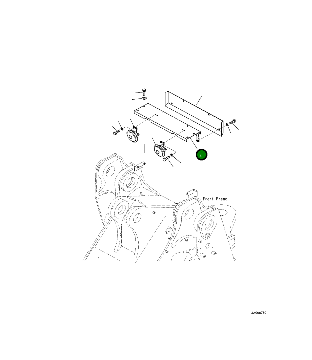 Крышка 425-54-42210  Komatsu