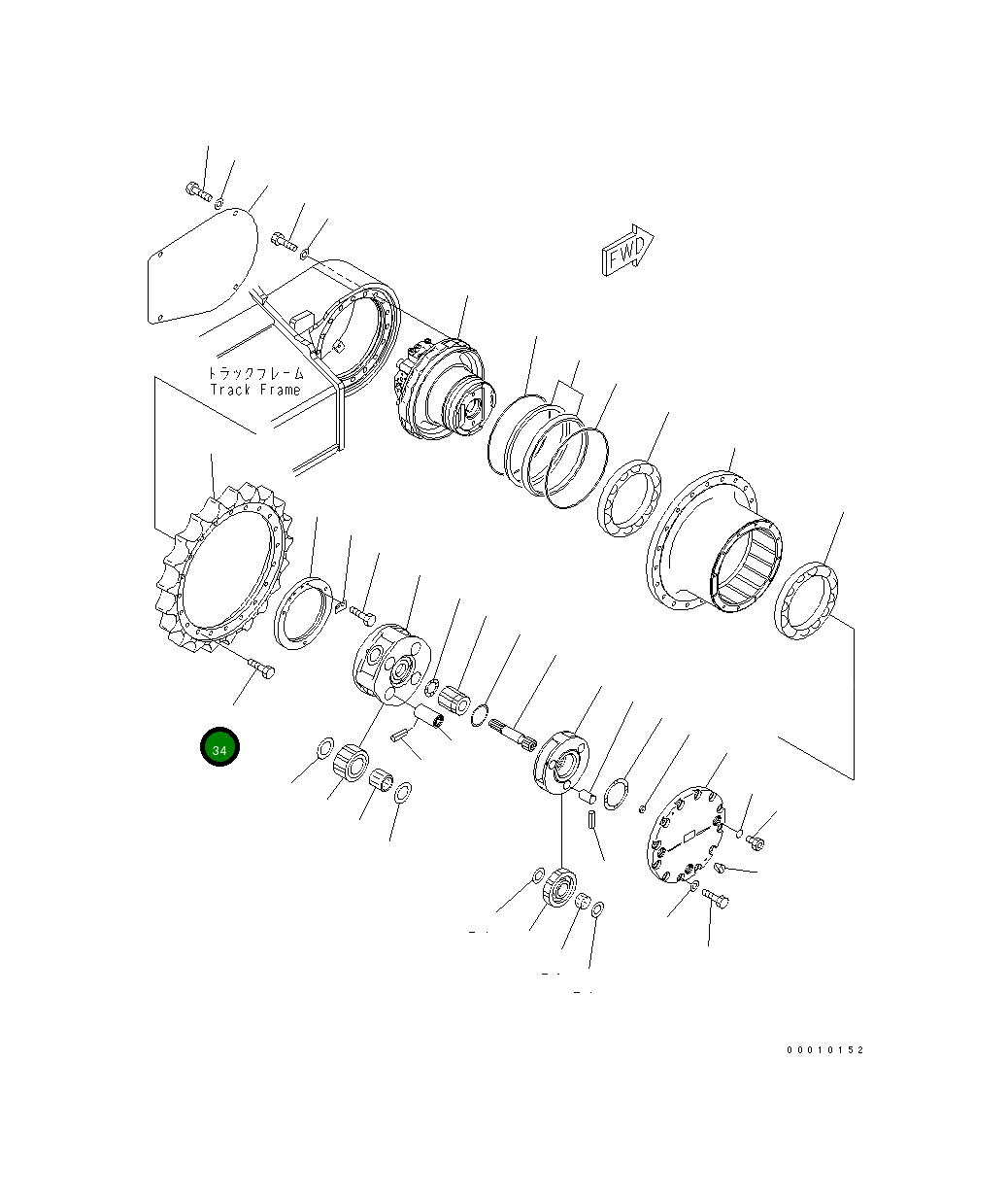 Болт 20Y-27-11561  Komatsu