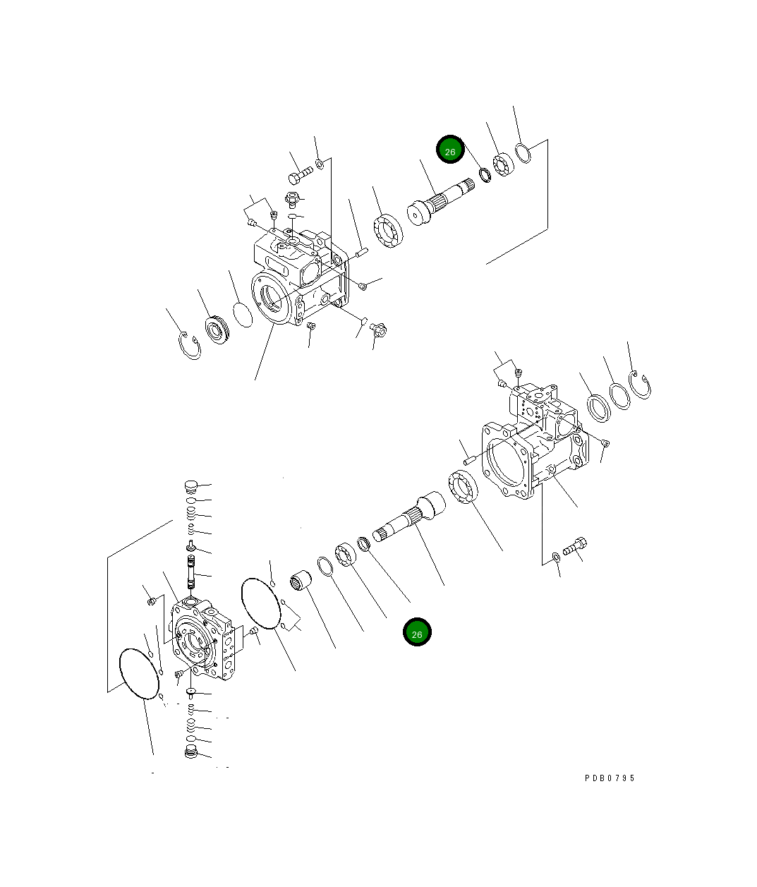 Кольцо 708-8H-22360 Komatsu