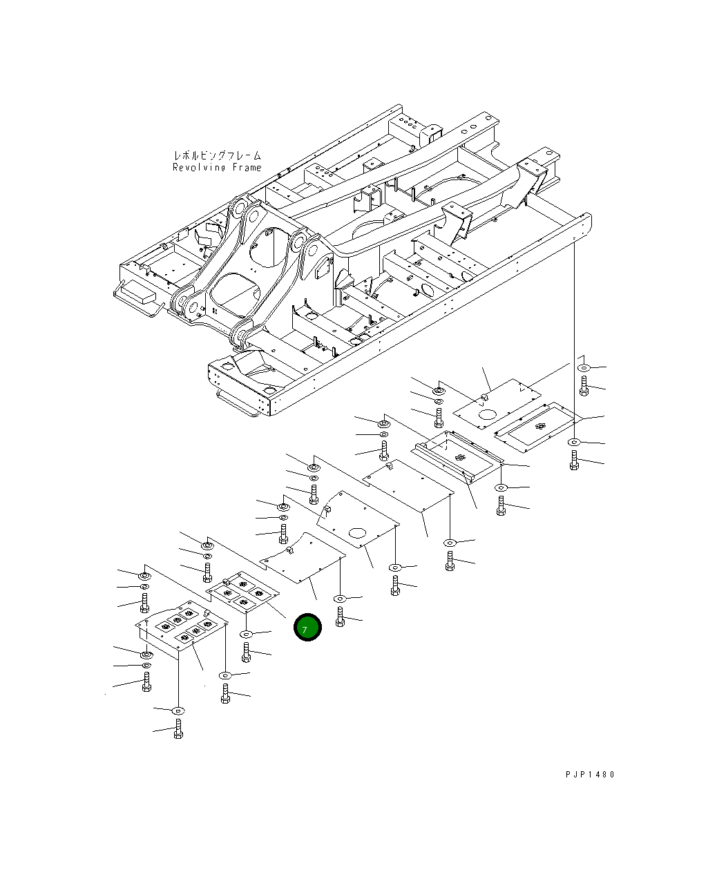 Крышка 209-54-73721 Komatsu