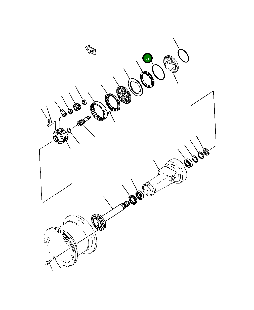 Кольцо уплотнительное (O-Ring) 419-33-11410 Komatsu