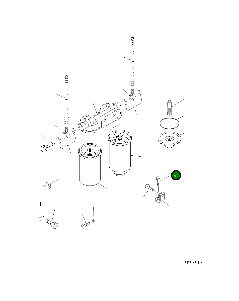Болт 6733-71-3250 Komatsu
