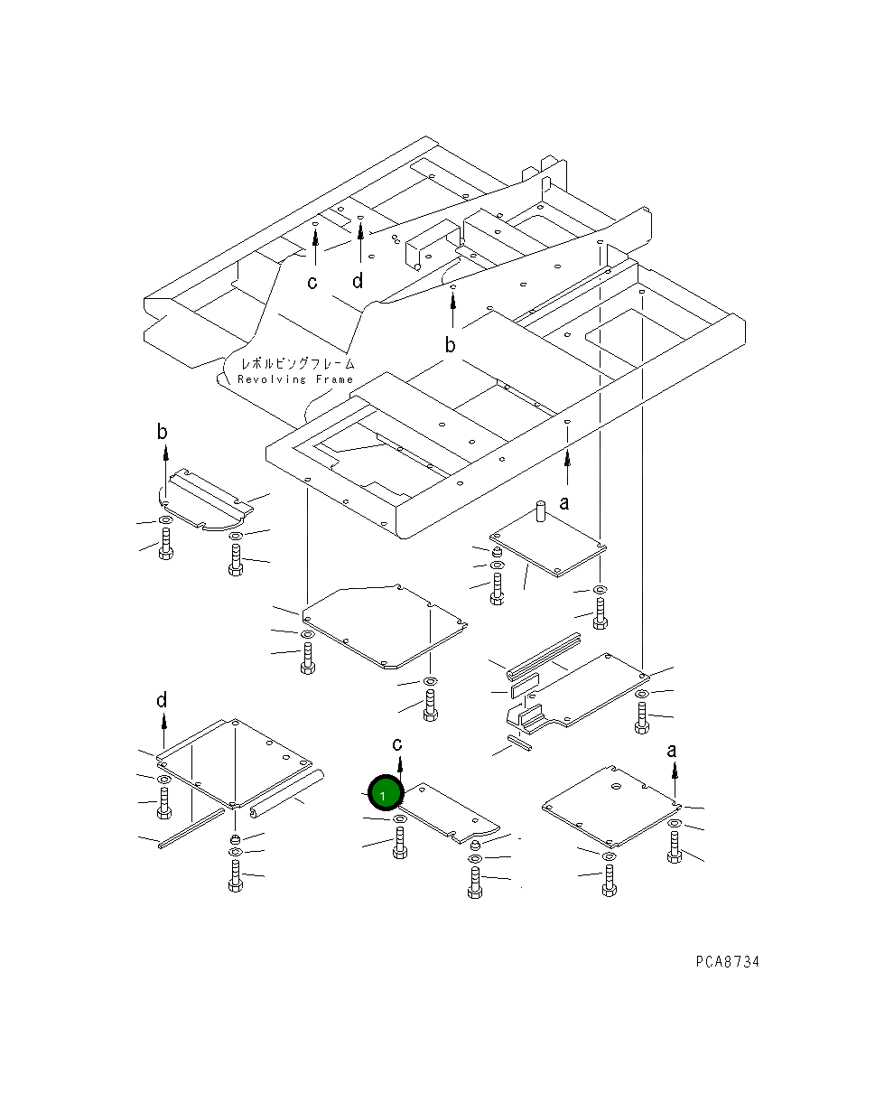 Крышка 203-54-62580  Komatsu