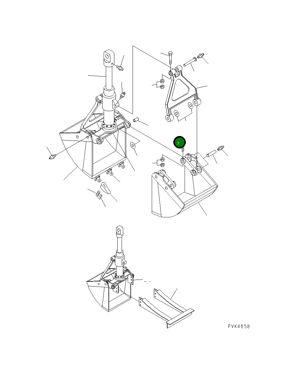Болт ARK100CSB40-06 Komatsu