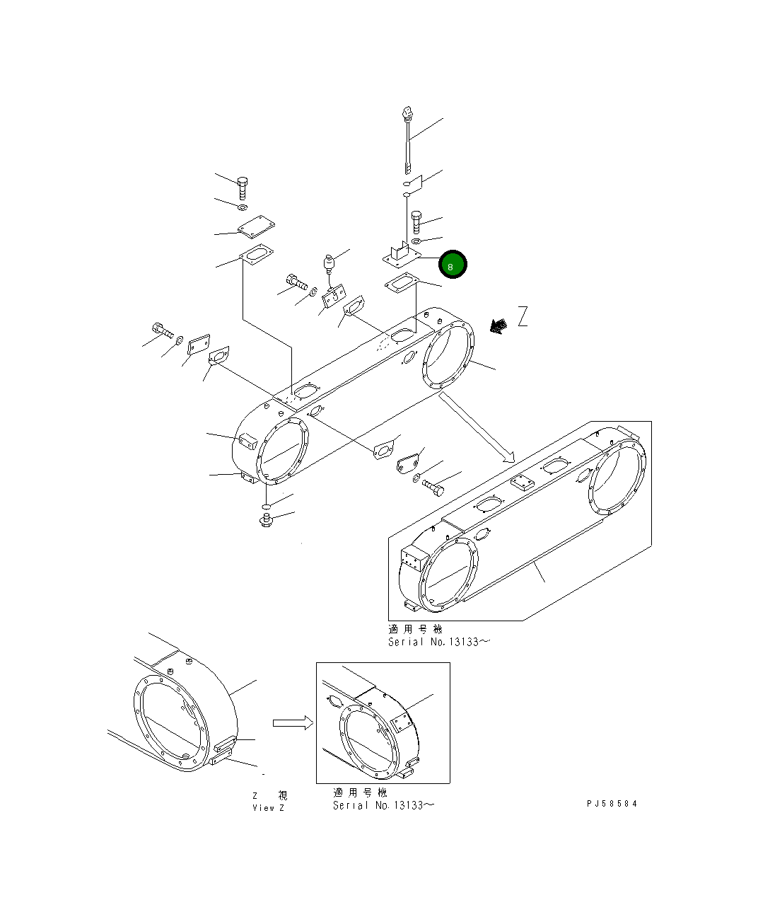 Крышка 234-25-61110 Komatsu