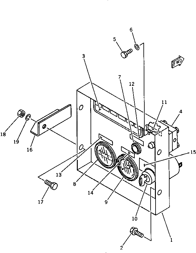 Болт M018010601560  Komatsu