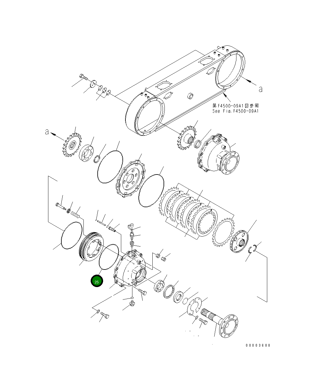 Кольцо уплотнительное (O-Ring) 23B-25-33150 Komatsu
