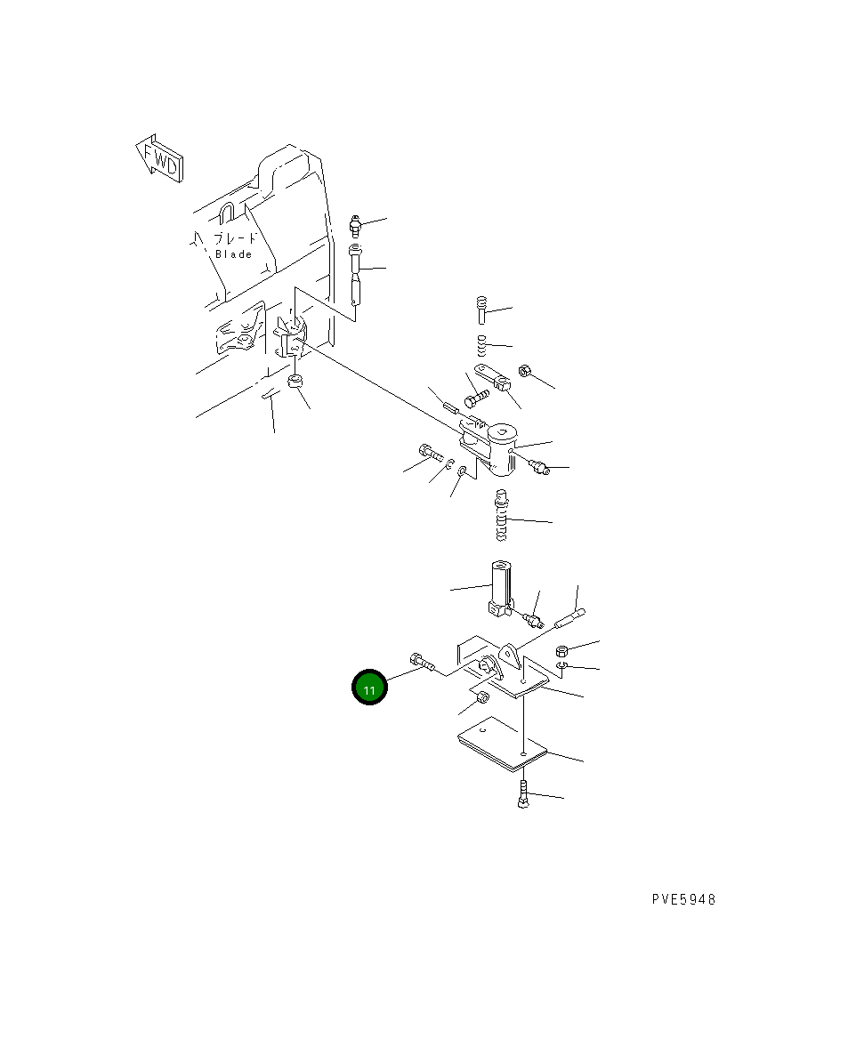 Болт 01010-61075  Komatsu