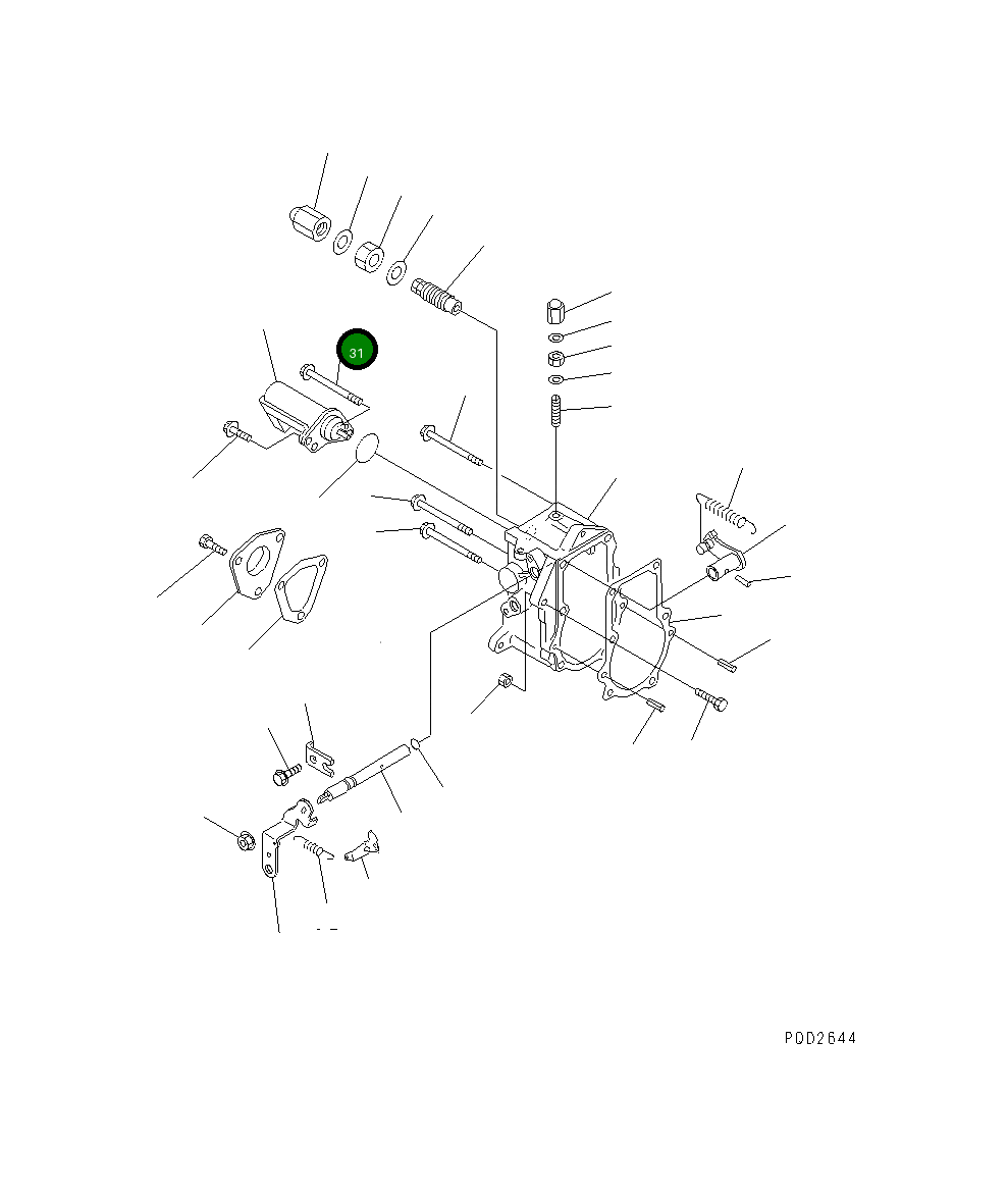 Болт YM26106-060952 Komatsu