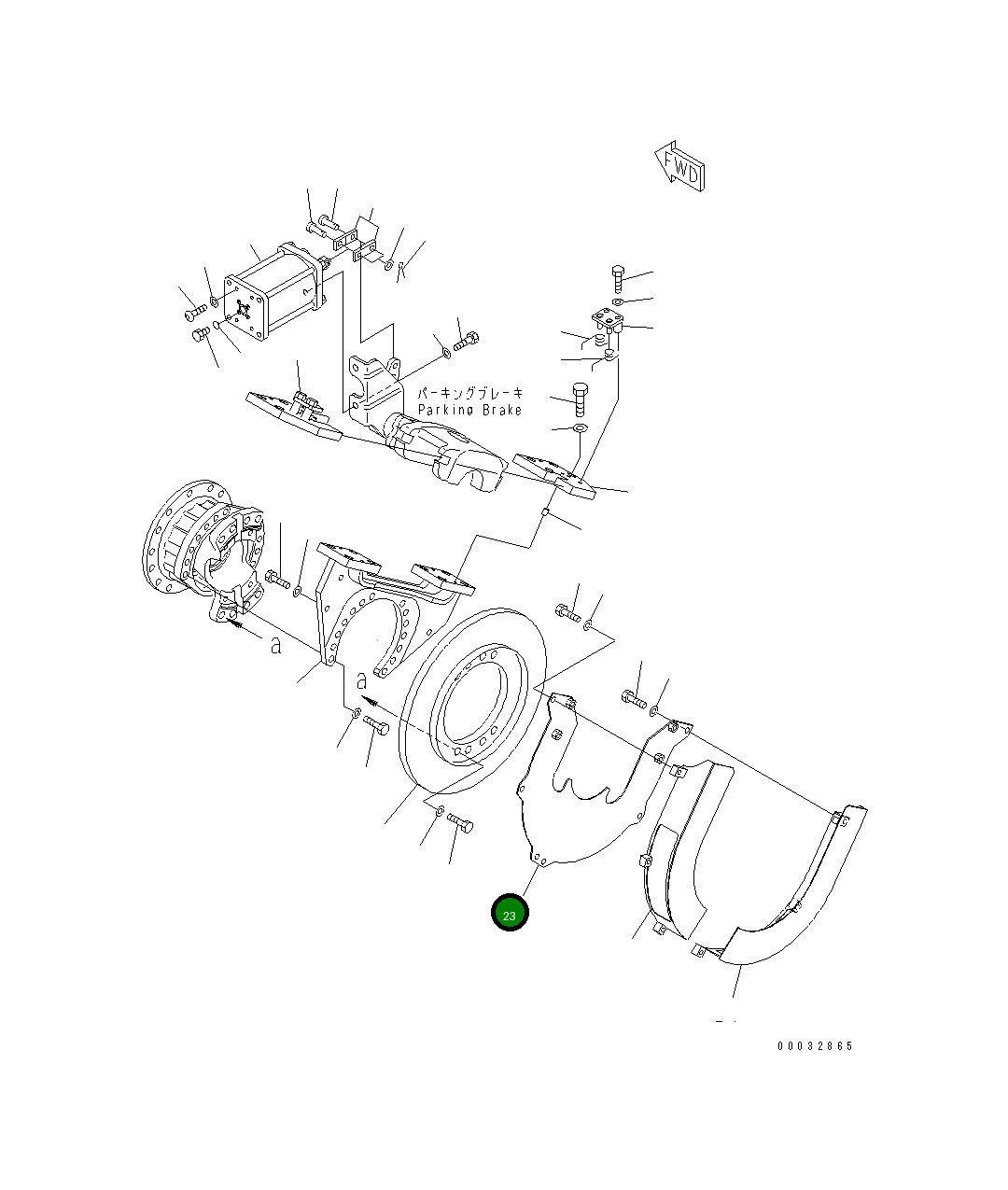 Крышка 41E-32-25421 Komatsu