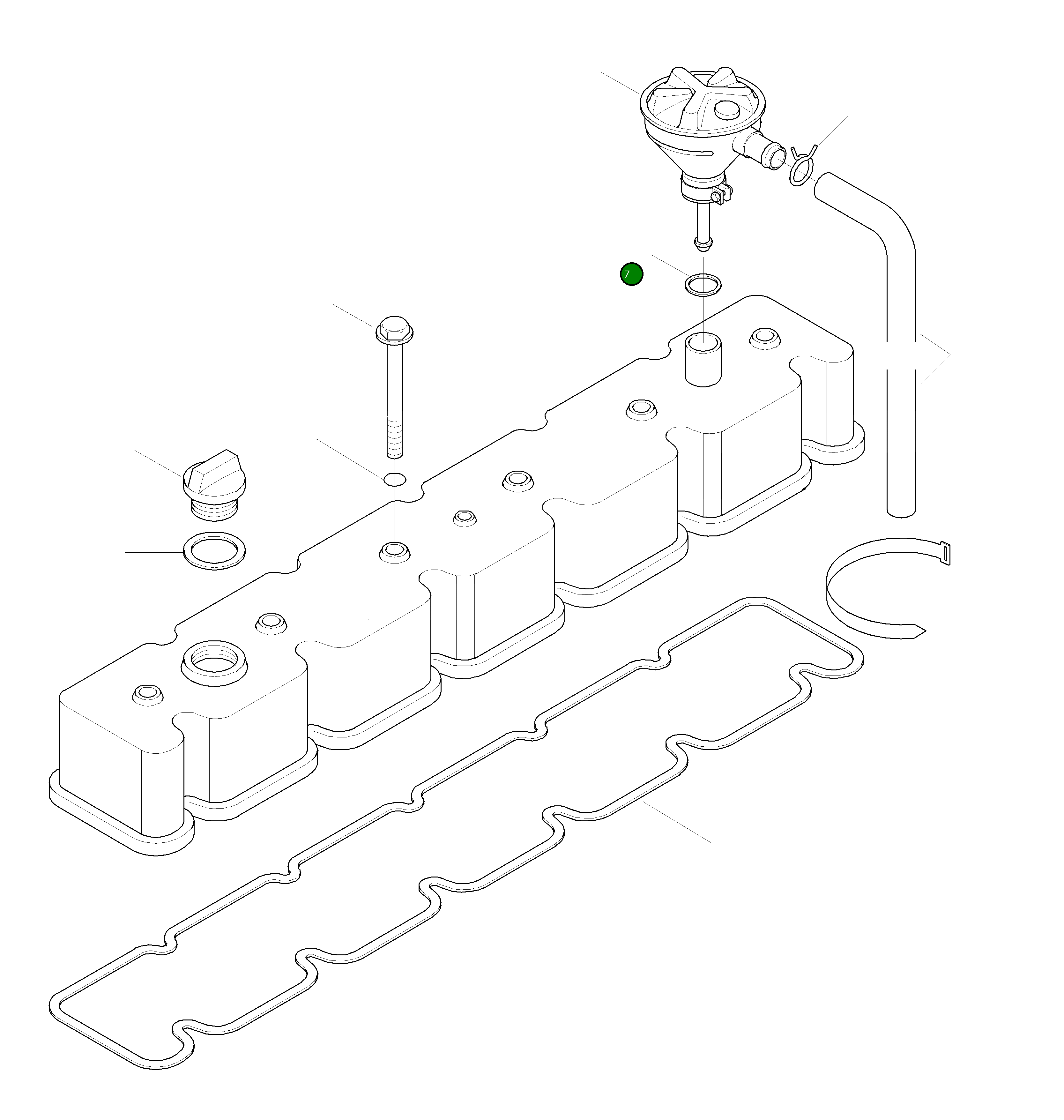 Кольцо уплотнительное (O-Ring) CU145578 Komatsu