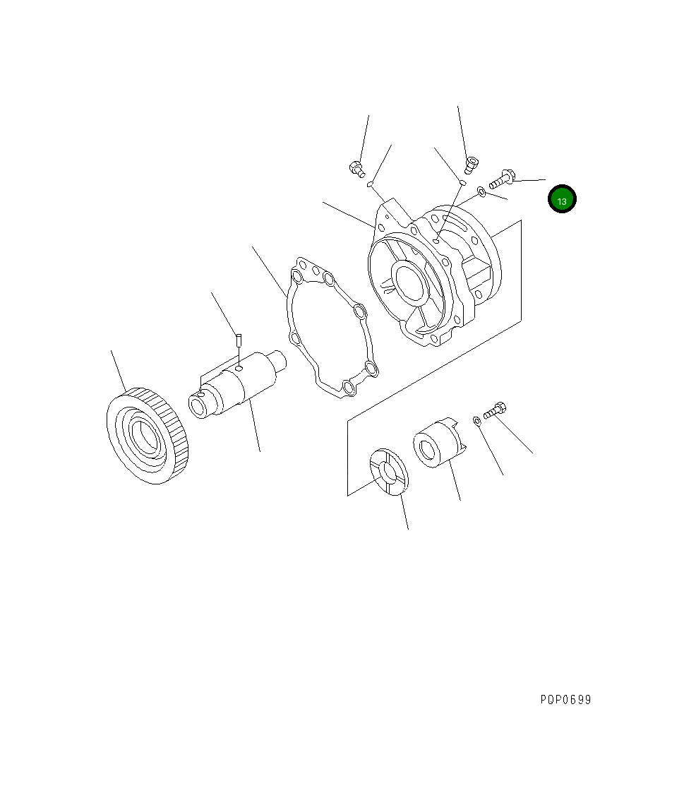 Болт CU3883123 Komatsu