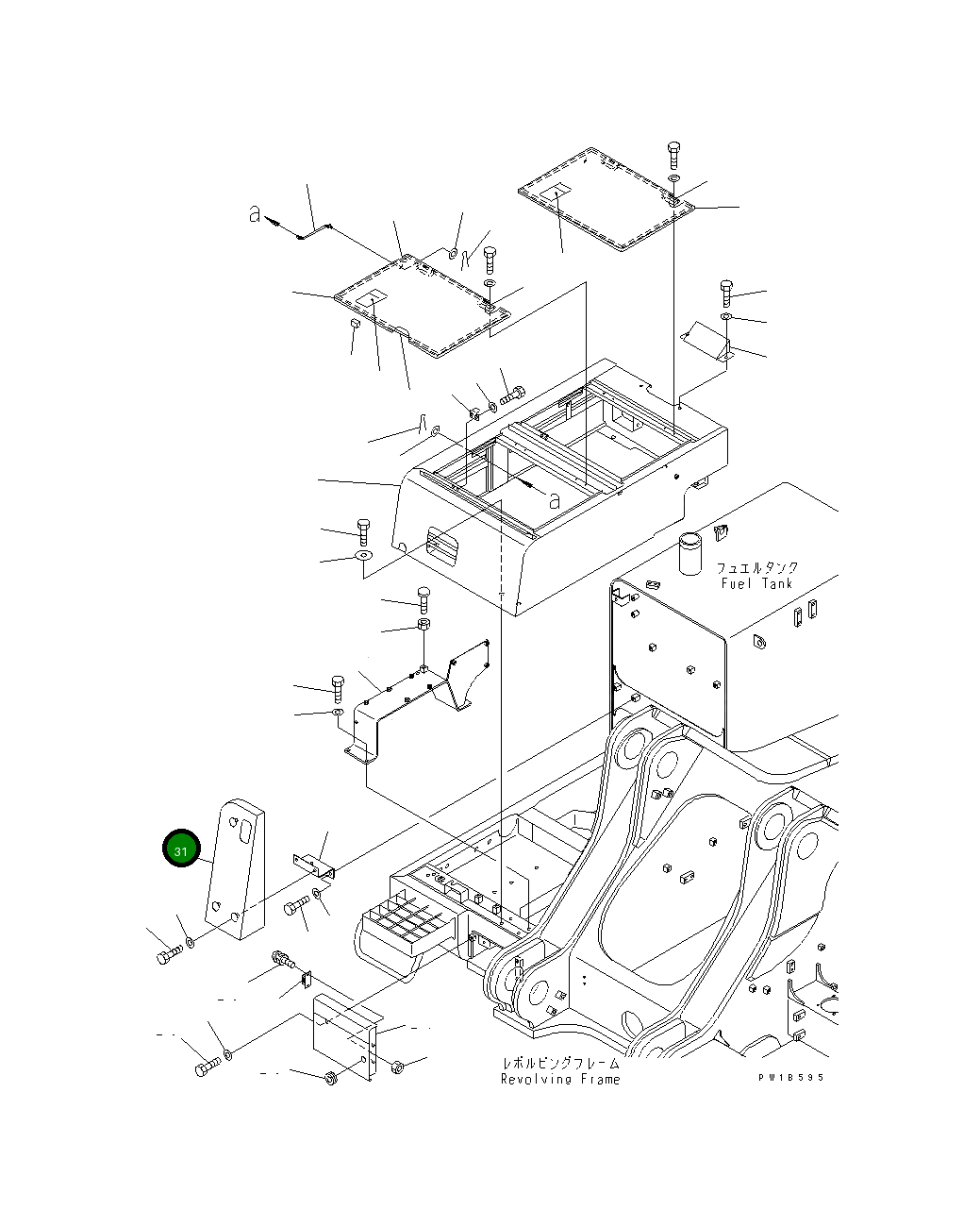 Крышка 209-54-77861  Komatsu