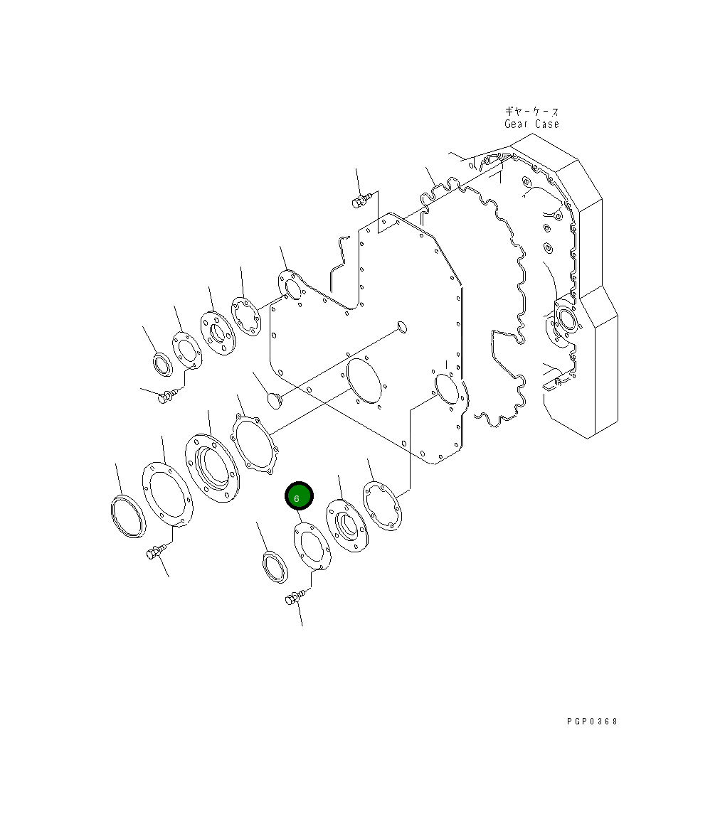 Кольцо CU3896835 Komatsu