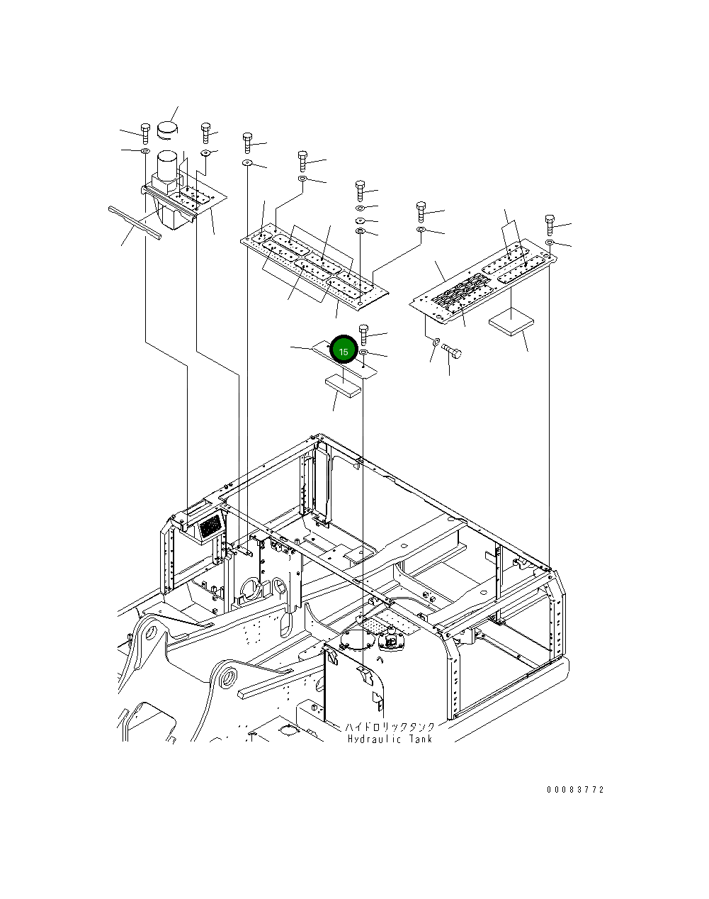 Крышка 208-54-76511  Komatsu