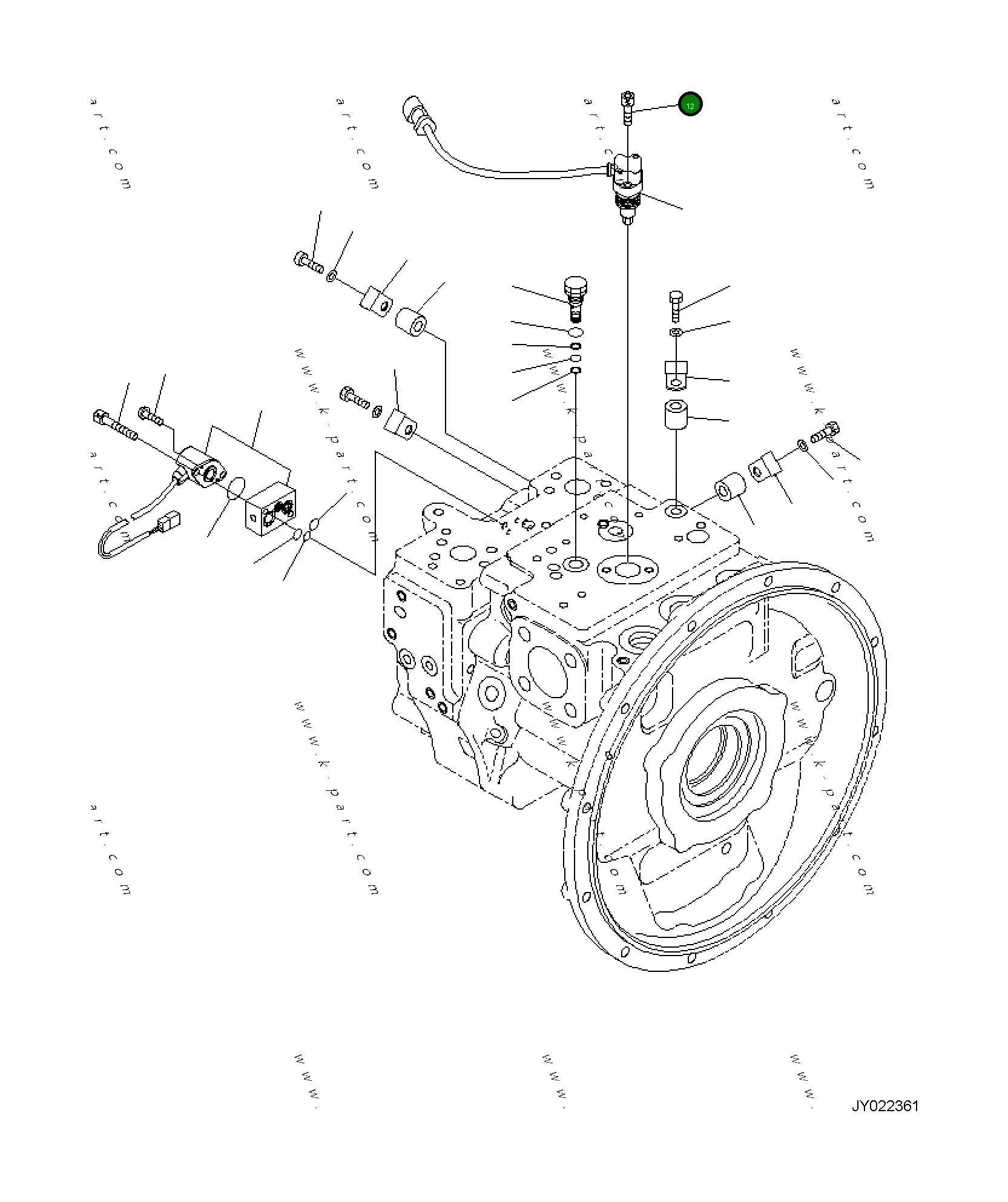 Болт 01252-90625 Komatsu
