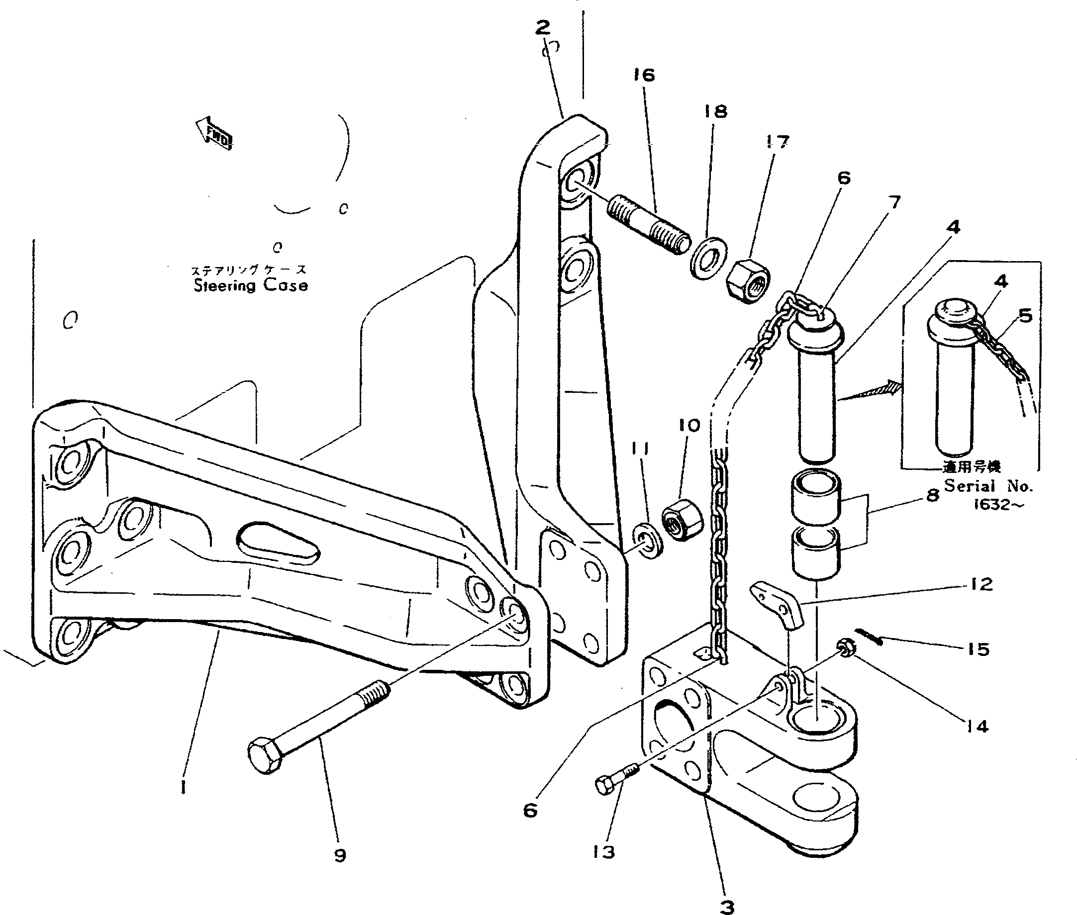 Болт 180-69-11150 Komatsu