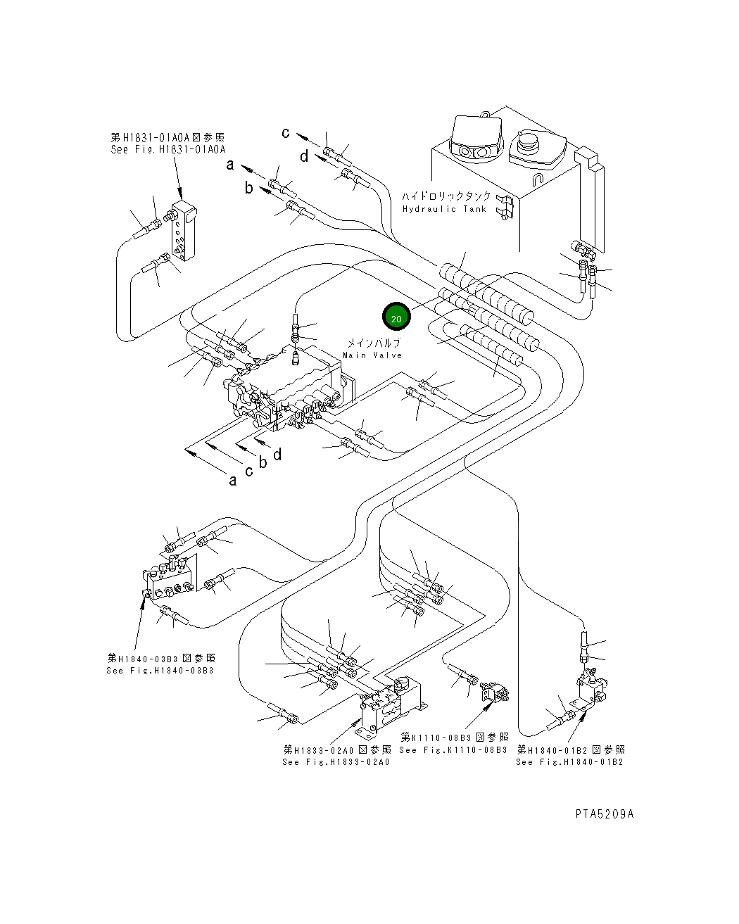 Крышка 20T-62-78280 Komatsu