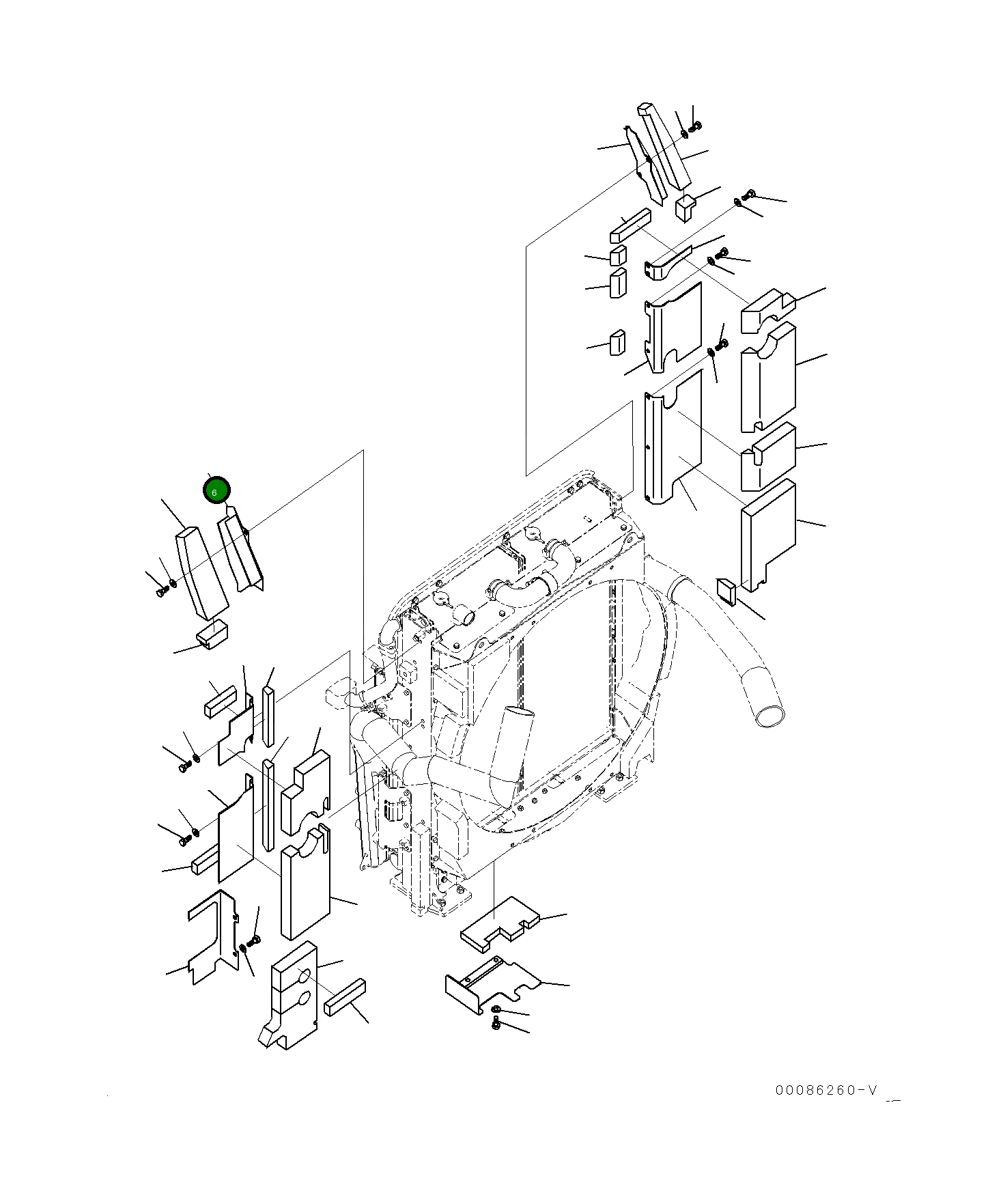 Крышка 21M-03-21641  Komatsu