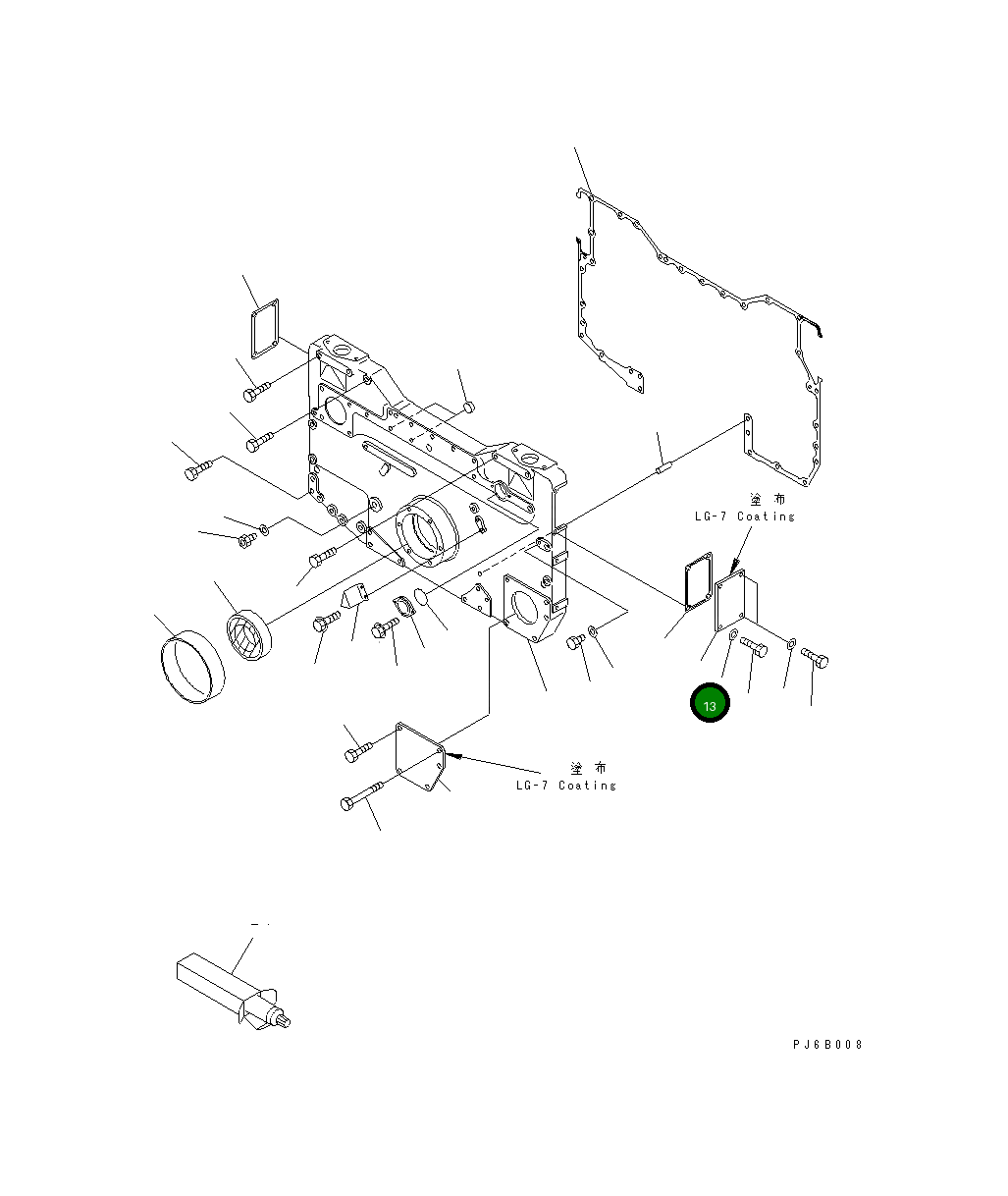 Крышка 6215-71-3710 Komatsu