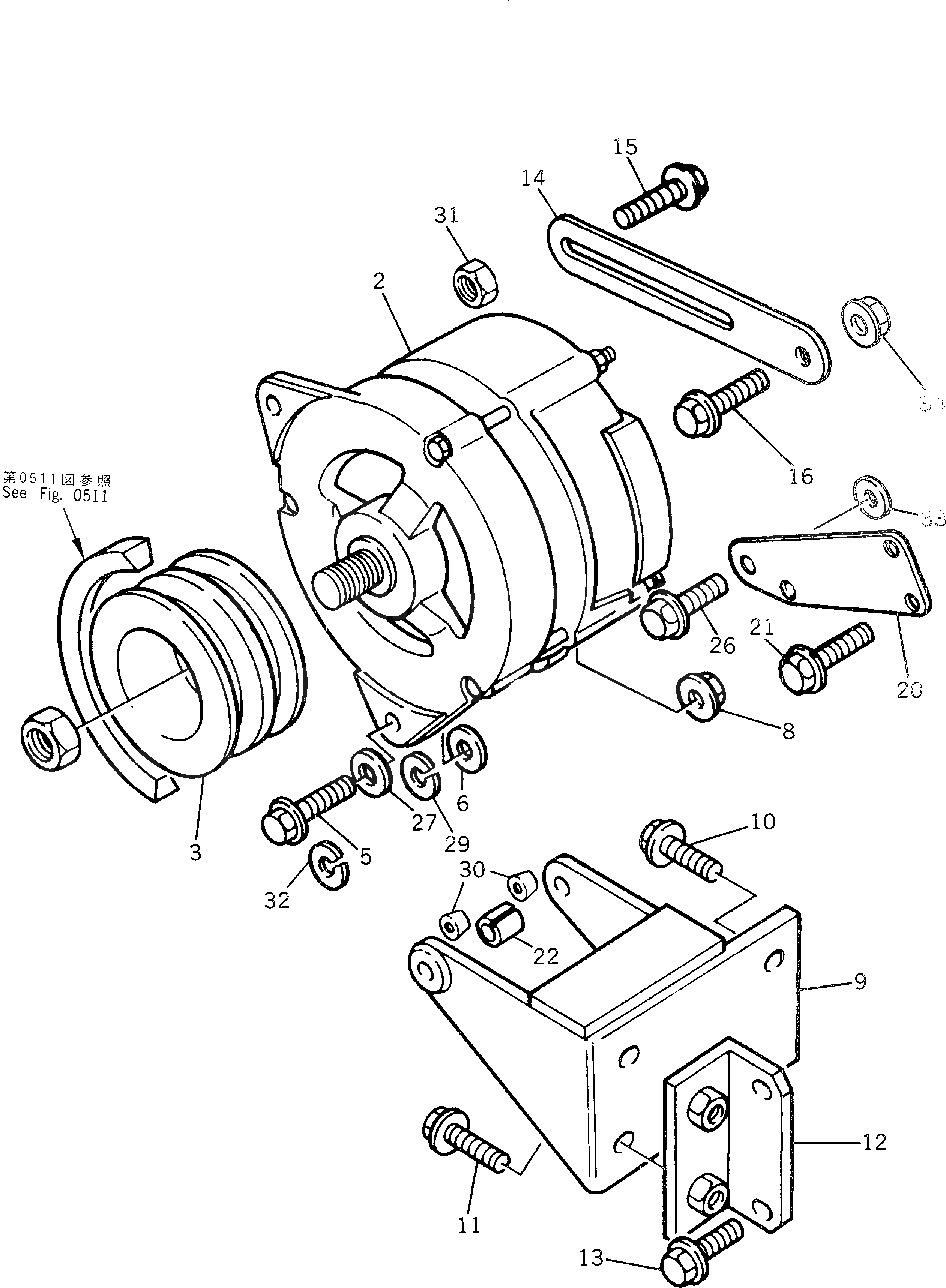 Болт PK0746462  Komatsu